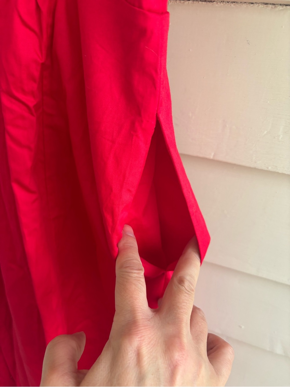 Ann Taylor Factory Red Adjustable Strap Midi Dress Size 8 NWT - Picture 13 of 13